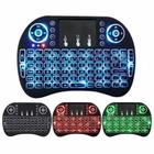 Mini teclado sem fio touchpad universal iluminacao led