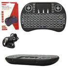 Mini Teclado sem Fio Wireless LED com Funcao USB Preto MCT-107 Tomate