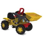 Mini Trator Escavadeira Pedal Brinquedos Bandeirante Amarelo 409 24M+