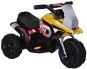 Mini Triciclo Elétrico Moto Infantil Luz Som Bel Fix 913500 Amarelo