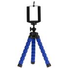 Mini Tripé Articulável para Smartphone - Emborrachado - 16cm - Azul - TP0016