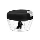 Mini Triturador de Alimentos Alho e Cebolas 500 ml Preto