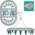 MINI VARAL OVAL FLASH LIMP COM 24 PRENDEDORES 30x45x32cm