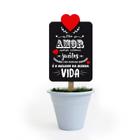 Mini vaso lettering amor - Fina Ideia