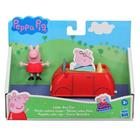 Mini Veículo e Figura Peppa Pig Carro Vermelho Hasbro