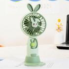 Mini ventilador Coelho Recarregável USB Portátil - Cor aleatória