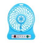 Mini Ventilador de Mesa 3 Velocidades Azul - C40248AZ - JTKMega