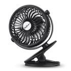 Mini Ventilador de Mesa SkyGenius com Clip - Preto e Portátil