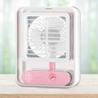 Mini Ventilador Portátil 3 Velocidades Led Umidificador Ar - BIVENA