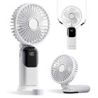 Mini Ventilador Portátil GOCKERA 2024 - 4200mAh, 5 Velocidades, Branco