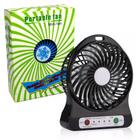 Mini Ventilador Portátil Recarregável 3 Velocidades Preto