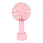 Mini Ventilador Portátil Recarregável 3 Velocidades - Rosa