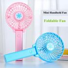 Mini Ventilador Portátil Recarregável Dobrável Elétrico com Luz LED