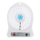 Mini Ventilador Portátil Recarregável USB Com 3 Três Níveis Velocidades Branco 30952BR - Jiaxi