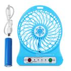 Mini Ventilador Recarregável e Portátil Azul - C40248AZ - JTKMega