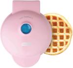 Mini waffle maker antiaderente, fácil limpeza, 10 cm