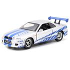 Miniatura - 1:32 - Brian's Nissan Skyline GT - R (BNR34) - Velozes e Furiosos - Jada Toys 97184