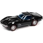 Miniatura - 1:64 - 1969 Chevy Corvette - Preto - MCACN - Johnny Lightning - JLMC031B