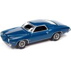 Miniatura - 1:64 - 1973 Pontiac Grand Am Azul - Used Ok Cars - Johnny Lightning JLMC028