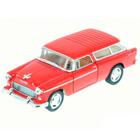 Miniatura 1955 Chevy Bel Air Nomad Escala 1:40 Vermelho - Versare Anos Dourados