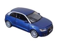 Miniatura Audi A1 2010 Kinsmart 1:32 Metal e Fricção Azul