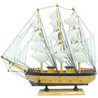 Miniatura Barco Caravela Madeira Enfeite Decorativo 39 cm - Genérico