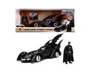 Miniatura Batmóvel Batman Forever + Figura Batman 1/24 Jada