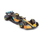 Miniatura Bburago McLaren MCL36 F1 2022 Lando Norris 4 1/43 sem Piloto