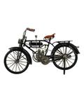 Miniatura Bicicleta Motorizada Preta 18x32x7cm Retrô Vintage