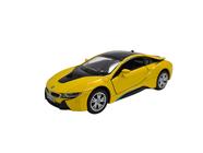 Miniatura Bmw I8 Amarelo Metal Kinsmart 1:36