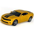 Miniatura Brinquedo Carrinho Camaro Metal e Fricção 12,5 cm de Comprimento Amarelo