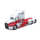 Miniatura Caminhão Carreta Maisto Design Custom Mack Anthem Branco 1/64