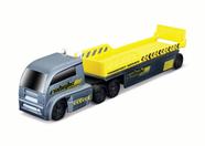 Miniatura Caminhão com Caçamba Maisto Highway Haulers - Guincho - Prata e Amarelo