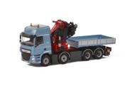 Miniatura caminhao guindaste wsi daf space cab 8x4 fass 1/50