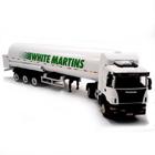 Miniatura Caminhão Scania G380 4X2 e Tanque GLP 3 Eixos White Martins 1:50