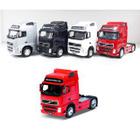 Miniatura Caminhão Trucado Volvo de ferro abri porta Fh 500 - Escala 1/64 - 10 Cm