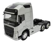 Miniatura Caminhão Volvo Fh 500 Truck Prata Metal 1:32