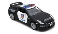 Miniatura Carrinho de Ferro Nissan GT-R R35 Policia Coleção