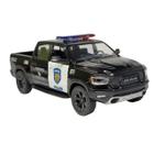 Miniatura carrinho de ferro Ram 1500 Policia Preto Coleção