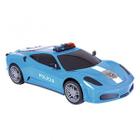 Miniatura carrinho de policia sportcar brinquedo faz de conta infantil