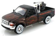 Miniatura Carro 2002 Fxstb Night Train e 1999 Ford F-350 S 1/24 Harley Davidson Maisto 32181