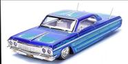 Miniatura Carro Chevrolet Impala (1964) - Lowriders - Azul - 1:24 - Maisto Design