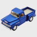 Miniatura Carro Chevy Stepside Pick-up 1955 1/32 (Azul Fosco)