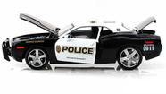Miniatura Carro Dodge Challenger Concept Polícia 1/18 Special Edition Preto Maisto 31365