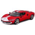 Miniatura Carro Ferrari 296 Gtb Assetto Fiorano 1/18 Vermelho Bburago 16017