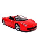 Miniatura Carro Ferrari 458 Spider 1/24 Vermelho Bburago 26017