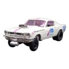 Miniatura Carro Ford Mustang Gasser 1966 Fanta 1/64 Branco M2 Machines