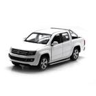 Miniatura Carros Volkswagen Amarok Luz E Som 1/32 Branco Calif. Collectibles 68323