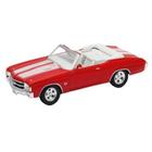 Miniatura Chevrolet Chevelle SS 454 1971 Conversível Welly 1/36 Metal e Fricção Vermelho