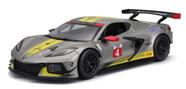 Miniatura Chevrolet Corvette Racing CR8R Prata Burago 1/24 - Bburago